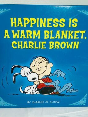 HAPPINESS IS A WARM BLANKET, CHARLIE BROWN, Charles M. Schulz HC 10.5"x10" VGUC